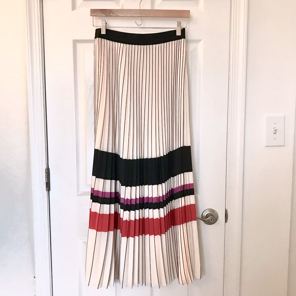 Max Studio Pleated Maxi Skirt